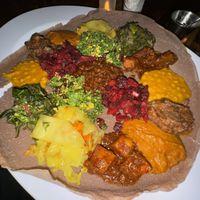 Feast for two  at Bunna Cafe in Brooklyn