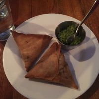 Lentil sambusa at Bunna Cafe in Brooklyn