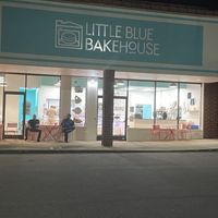Ice cream located inside the Bakehouse   at Little Blue Bakehouse in Raleigh