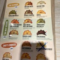 Menu  at Las Muns in Alicante