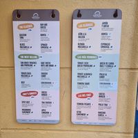 Menu at Las Muns in Alicante