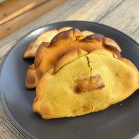 Vegan and non vegan empanadass  at Las Muns in Alicante