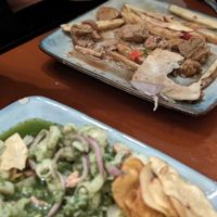 Food was so good we forgot to take a pic until we were halfway through!! at Altramuz in La Paz