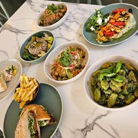 Lunch selection at Greens & Grains Cafe in Beaconsfield