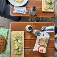 Avocado Toast ; Hummus snack bites q  at Le Pain Quotidien - Spuistraat in Amsterdam