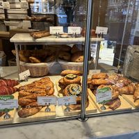 Bakery selection inc two vegan options    at Le Pain Quotidien - Spuistraat in Amsterdam