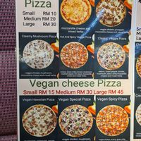 Menu at Pizza Anytime Legacy in Kuala Lumpur