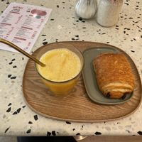 Pain au chocolate and orange presse  at Michel MaBelle Saint Pierre in Bordeaux