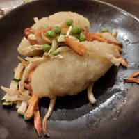 vegan potato dumplings at Bernelių užeiga in Vilnius