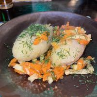 Vegan cepelinai  at Bernelių užeiga in Vilnius