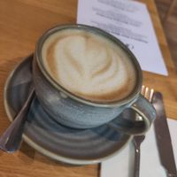 Latte at Okapi Kitchen in Leicester