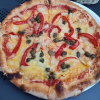 Vegan pizza at Fabryka Pizzy in Katowice