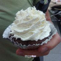 Coconut icing, Chocolate cupcake, oh my! at Niia's Cupcakes in Helsinki