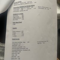 Menu continued at The Vegan Coffi House in Aberdare