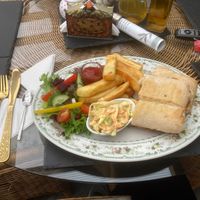 Pulled p*rk panini  at The Vegan Coffi House in Aberdare