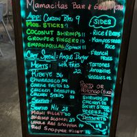 Menu   at Mamacita's in Culebra