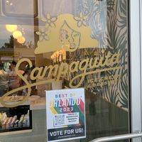 Front door, cute vibe.  at Sampaguita Ice Cream in Orlando