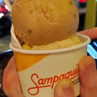 Mango bottom coffee top at Sampaguita Ice Cream in Orlando