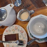 Vegan tea and cake at The Annex Cafe in Glenelg