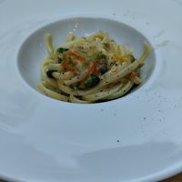 Half portion pasta at Via Con Me in Bologna