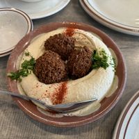 Hummus and Falafel   at Carnival Restaurant in Sherman Oaks