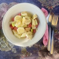 Fruit bowl without the yoghurt   at Tony's Corner in Langkawi