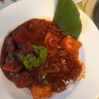 Tofu and tomatoes ca chua  at Tony's Corner in Langkawi