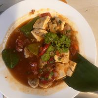 Tofu and tempeh sambol  at Tony's Corner in Langkawi