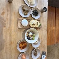 Everything including side dishes   at Sulgodang in Busan