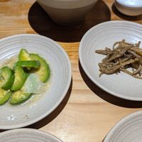 Pickled cucumber and bamboo at Sulgodang in Busan