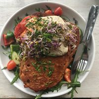 vegan french toast at Massolit Bakery & Cafe in Krakow