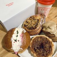 Apple Crumble Danish, Gingerbread Scone, Nan’s Pecan Tart, Cranberry Orange Maritozzi! (Holiday Pre-Order)  at Bad Attitude Bread in Toronto