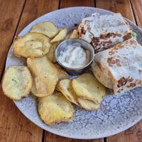 Burrito vegetarisch at Wanaka in Tarifa