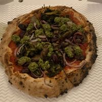 Gf & vegan ‘Pizz’ & Love'  at Pizza Pilgrims in Cambridge