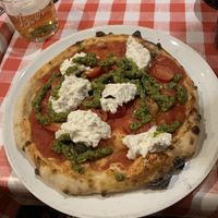 GF & vegan ‘margarita extra extra'  at Pizza Pilgrims in Cambridge