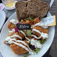 Salad with mushroom croquettes   at Sisters Emmen in Emmen