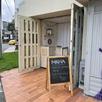 Sign  at Maha Artesanal  in Manizales