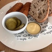 Vegan kroketjes, mmmmm  at Eye Bar Restaurant in Amsterdam