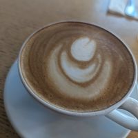 Excellent coconut cappuccino at The Coffee Club in Abu Dhabi