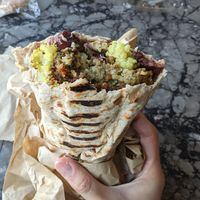 Falafel wrap at NAYA - Brookfield Place in New York City