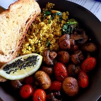 Delicious scrambled tofu.. 😋 at Giri Kana Cafe in Southport