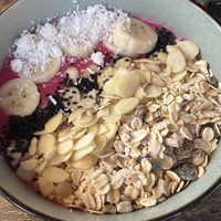 Smoothie bowl   at Karmer Traders Hostel in Kampot