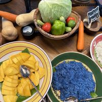 Mango Sticky Rice (at breakfast)  at Somying's Kitchen in Pak Chong