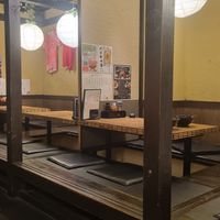 Japanese-Style Seating at Ganso Tomato Raumen Sanmi - Hakataekihigashi Shop in Fukuoka