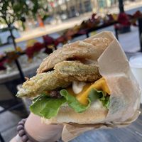 Anaheim chili burger  at Healthy Junk in Anaheim