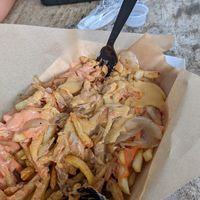 Loaded fries at Healthy Junk in Anaheim