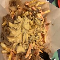 Loaded fries!!!  at Healthy Junk in Anaheim