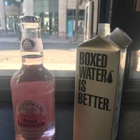 Rose Lemonade & Water in a box  at Healthy Junk in Anaheim