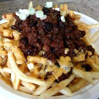 Chili cheese fries at Healthy Junk in Anaheim