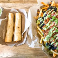 Loaded fries at Healthy Junk in Anaheim